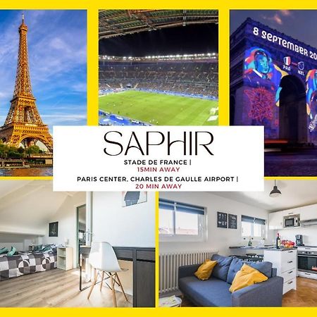 Le Saphir - 20Min From Paris & Cdg Airport - 2 Bathrooms - 2 Desks Drancy Exteriér fotografie